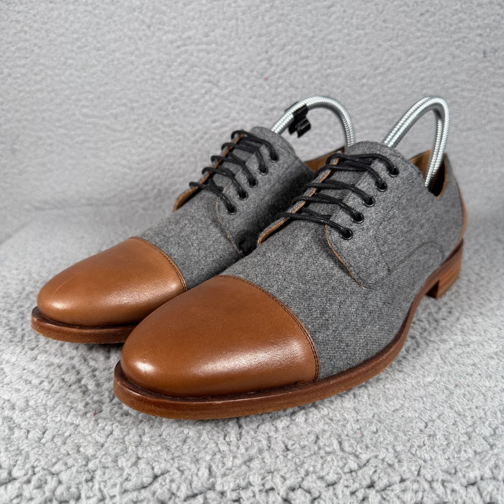 Taft Jack Dress Shoes Mens US 10 EU 40 Handcrafted Leather Velvet Wool Spain